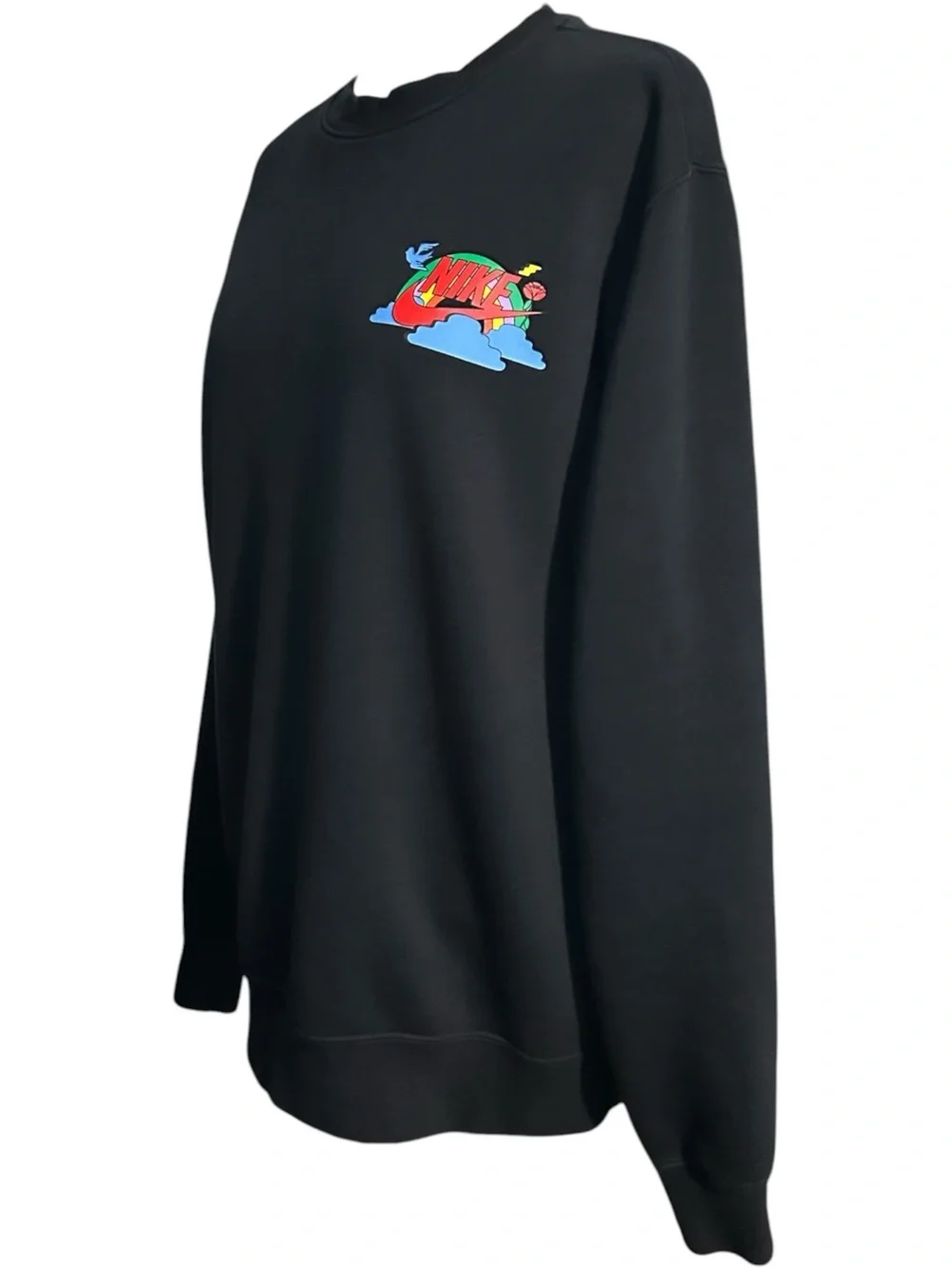 Nike Sportswear Men’s 'Have A Nike Day' Graphic Fleece Sweatshirt Black Size M